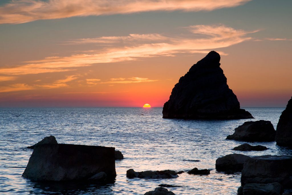 Alba sul mare